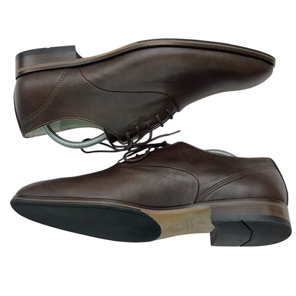 Bourgeois Boheme Dress Shoes Mens EU 45 US 11 Oxford Vegan Leather Brown NEW main image 5